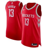 Nike Houston Rockets #13 James Harden Red NBA Authentic Icon Edition Jersey
