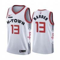 Nike Houston Rockets #13 James Harden Men's Unveil 2019-20 City Edition Swingman NBA Jersey White