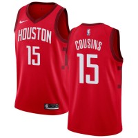 Nike Houston Rockets #15 DeMarcus Cousins Red NBA Swingman Earned Edition Jersey