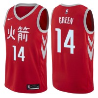 Nike Houston Rockets #14 Gerald Green Red NBA Swingman City Edition Jersey