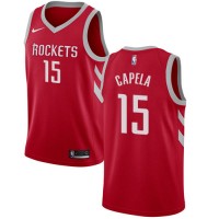Nike Houston Rockets #15 Clint Capela Red NBA Swingman Icon Edition Jersey