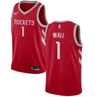 Nike Houston Rockets #1 John Wall Red NBA Swingman Icon Edition Jersey