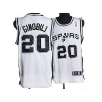 San Antonio Spurs #20 Manu Ginobili Stitched White NBA Jersey