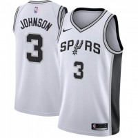 Nike San Antonio Spurs #3 Keldon Johnson White NBA Swingman Association Edition Jersey