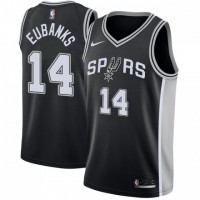 Nike San Antonio Spurs #14 Drew Eubanks Black NBA Swingman Icon Edition Jersey