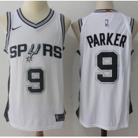 Nike San Antonio Spurs #9 Tony Parker White NBA Swingman Association Edition Jersey