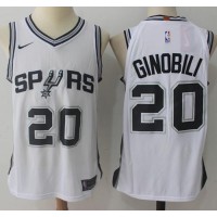 Nike San Antonio Spurs #20 Manu Ginobili White NBA Swingman Association Edition Jersey
