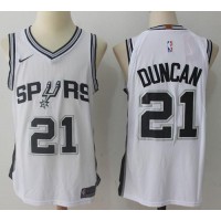 Nike San Antonio Spurs #21 Tim Duncan White NBA Swingman Association Edition Jersey