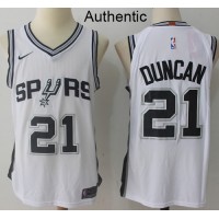 Nike San Antonio Spurs #21 Tim Duncan White NBA Authentic Association Edition Jersey