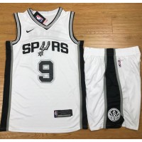 Nike San Antonio Spurs #9 Tony Parker White A Set NBA Swingman Association Edition Jersey