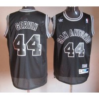 San Antonio Spurs #44 George Gervin Black Shadow Throwback Stitched NBA Jersey
