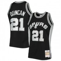 Nike San Antonio Spurs #21 Tim Duncan Mitchell & Ness 1996-97 Hardwood Classics NBA 75th Anniversary Diamond Swingman Jersey - Black