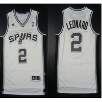 Revolution 30 San Antonio Spurs #2 Kawhi Leonard White Stitched NBA Jersey