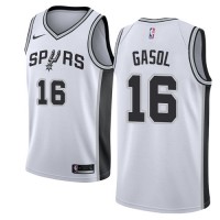 Nike San Antonio Spurs #16 Pau Gasol White NBA Swingman Association Edition Jersey