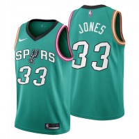 Nike San Antonio Spurs #33 Tre Jones Men's 2022-23 City Edition NBA Jersey - Cherry Blossom Teal