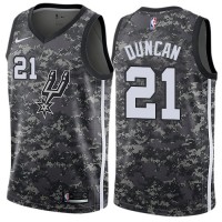 Nike San Antonio Spurs #21 Tim Duncan Black NBA Swingman City Edition 2018/19 Jersey