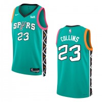 San Antonio San Antonio Spurs #23 Zach Collins Unisex Nike Green 2022-23 Swingman Jersey - City Edition