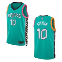 San Antonio San Antonio Spurs #10 Jeremy Sochan Unisex Nike Green 2022-23 Swingman Jersey - City Edition