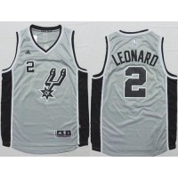 San Antonio Spurs #2 Kawhi Leonard Grey Alternate Stitched NBA Jersey