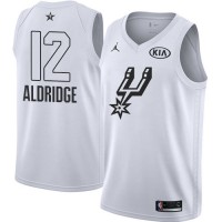 Nike San Antonio Spurs #12 LaMarcus Aldridge White NBA Jordan Swingman 2018 All-Star Game Jersey