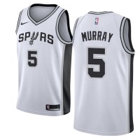 Nike San Antonio Spurs #5 Dejounte Murray White NBA Swingman Association Edition Jersey