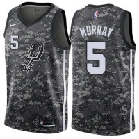 Nike San Antonio Spurs #5 Dejounte Murray Black NBA Swingman City Edition 2018/19 Jersey
