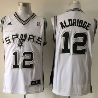 San Antonio Spurs #12 LaMarcus Aldridge White Home Stitched NBA Jersey