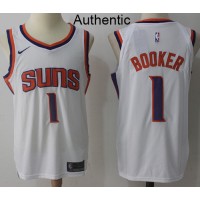 Nike Phoenix Suns #1 Devin Booker White NBA Authentic Association Edition Jersey
