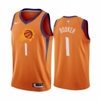 Nike Phoenix Suns #1 Devin Booker Orange 2019-20 Statement Edition NBA Jersey