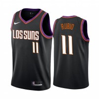 Nike Phoenix Suns #11 Ricky Rubio 2019-20 Men's Black City Edition NBA Jersey