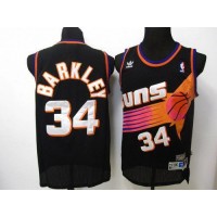 Phoenix Suns #34 Charles Barkley Black Throwback Stitched NBA Jersey