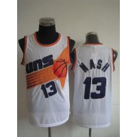 Phoenix Suns #13 Steve Nash White Throwback Stitched NBA Jersey