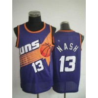 Phoenix Suns #13 Steve Nash Purple Throwback Stitched NBA Jersey
