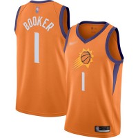 Nike Phoenix Suns #1 Devin Booker Orange NBA Swingman Statement Edition 2019/2020 Jersey