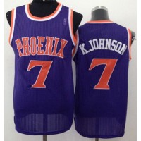 Phoenix Suns #7 Kevin Johnson Purple New Throwback Stitched NBA Jersey