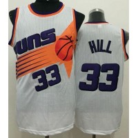 Phoenix Suns #33 Grant Hill White Throwback Stitched NBA Jersey