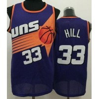 Phoenix Suns #33 Grant Hill Purple Throwback Stitched NBA Jersey