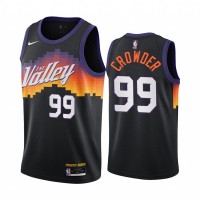 Nike Phoenix Suns #99 Jae Crowder Black NBA Swingman 2020-21 City Edition Jersey