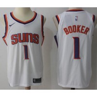 Nike Phoenix Suns #1 Devin Booker White NBA Swingman Association Edition Jersey
