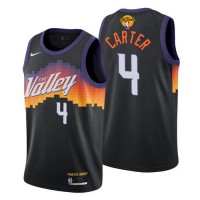 Nike Phoenix Suns #4 Jevon Carter Men's 2021 NBA Finals Bound City Edition Jersey Black
