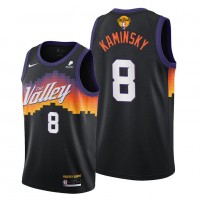 Nike Phoenix Suns #8 Frank Kaminsky Men's 2021 NBA Finals Bound City Edition Jersey Black
