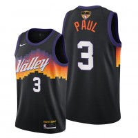 Nike Phoenix Suns #3 Chris Paul Men's 2021 NBA Finals Bound City Edition Jersey Black