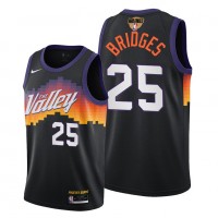 Nike Phoenix Suns #25 Mikal Bridges Men's 2021 NBA Finals Bound City Edition Jersey Black