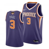 Nike Phoenix Suns #3 Chris Paul Men's 2021 NBA Finals Bound Swingman Icon Edition Jersey Purple