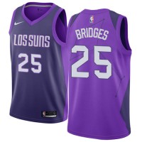 Nike Phoenix Suns #25 Mikal Bridges Purple NBA Swingman City Edition Jersey