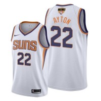 Nike Phoenix Suns #22 Deandre Ayton Men's 2021 NBA Finals Bound Swingman Association Edition Jersey White