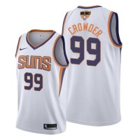Nike Phoenix Suns #99 Jae Crowder Men's 2021 NBA Finals Bound Swingman Association Edition Jersey White