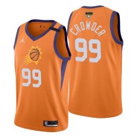 Phoenix Phoenix Suns #99 Jae Crowder Men's 2021 NBA Finals Bound Statement Edition NBA Jersey Orange