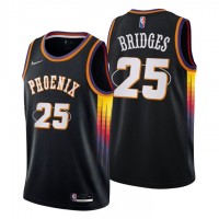 Phoenix Phoenix Suns #25 Mikal Bridges Men's Nike Black 2021/22 Swingman NBA Jersey - City Edition