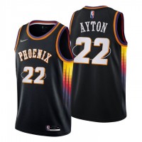 Phoenix Phoenix Suns #22 Deandre Ayton Men's Nike Black 2021/22 Swingman NBA Jersey - City Edition